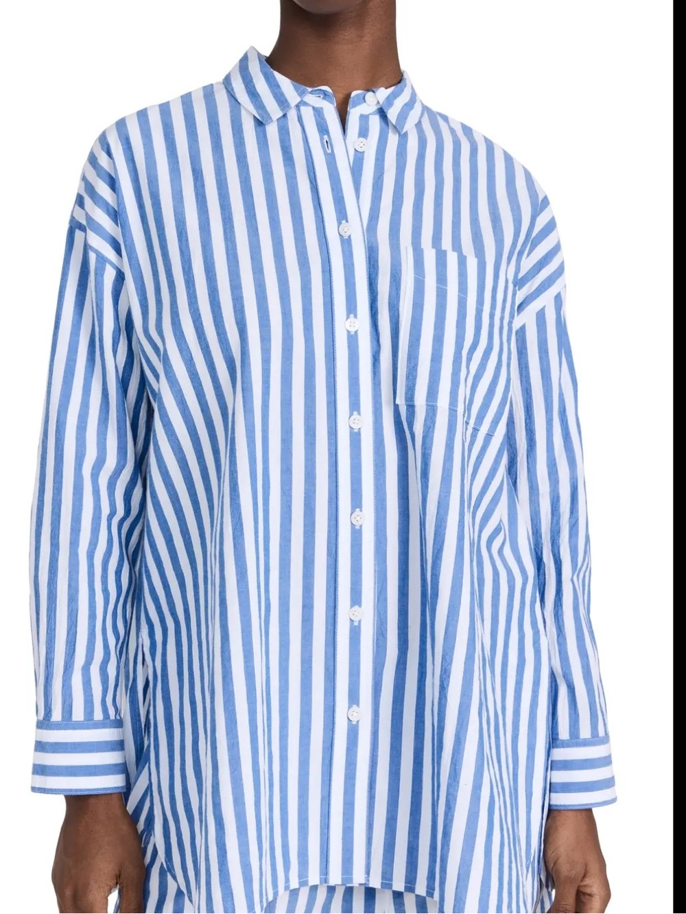 MADEWELL - The Signature Poplin Oversized Shirt In Springy Stripe